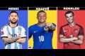CR7 vs MESSI vs NEYMAR vs MBAAPE IN
