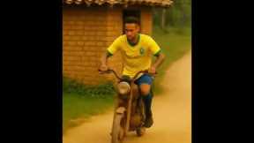 Neymar Caught Stealing Messi’s Bike😱|Epic AI Stars #messi #leomess, #ronaldo,#cr7 #neymar #football
