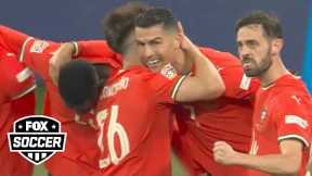 Cristiano Ronaldo scores to give Portugal a 2-1 lead over Germany