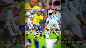 Neymar Jr Destroyed Prime Argentina'l🥶☠️ #shorts #ronaldo #messi #shortsvideo