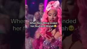 When Nicki Minaj ended her feud with Mariah #shorts #celebrities #arianagrande #edit #singer