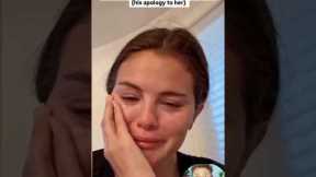 Selena crying over Justin Bieber song 😭💔 #selenagomez #justinbieber #shorts