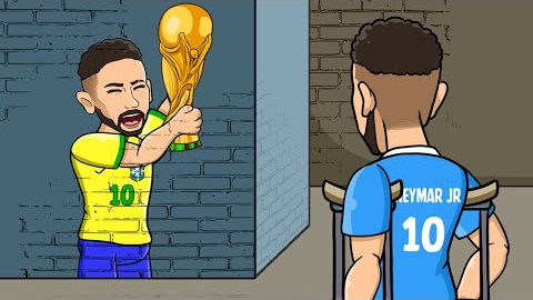 The Fall of a Genius: Neymar and the Shattered Dream | Golden Goal Football Animation