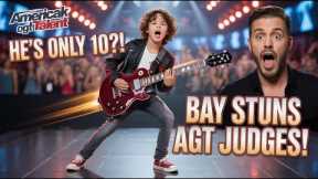 10-Year-Old Guitar Prodigy Bay Melnick Shocks AGT Judges With Jaw-Dropping Performance!