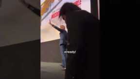 Tom Cruise calling out a fan for finishing their popcorn before the movie starts 😅 #tomcruise