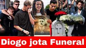 Diogo Jota Funeral attended by Cr7, his wife, Liverpool players and Portugal, crying