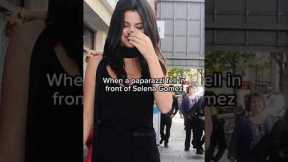 When a paparazzi fell in front of Selena Gomez 😭