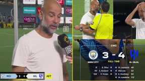Man city vs Al-hilal 3-4 Pep Guardiola REACTS as Man City knocked out fifa club world cup 😱🔥