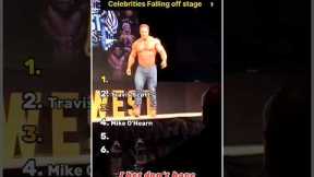 Celebrities Falling off stage | #shorts #funny #usashorts #usa #fails