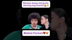 Women always bring the winning arguments! 💁‍♀️🔥 #funny #selenagomez #bennyblanco