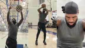 LeBron James tough workout at 5am getting ready for Year 23 🔥