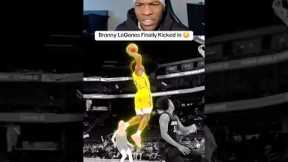 Yall really made Bronny unlock his potential 😂🔥 #basketball #nba #dunk #lebronjames #bronny