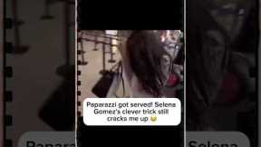 Paparazzi got served! Selena Gomez's clever trick still cracks me up 😂 #paparazzi  #selenagomez