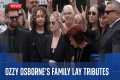 Sharon Osbourne and children view