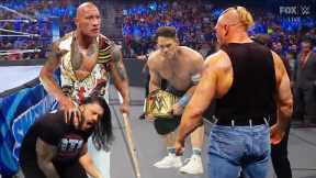 WWE 9 August 2025 Roman Reigns VS. Brock Lesnar VS. John Cena VS. The Rock VS. All Raw SmackDown