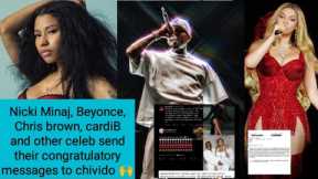 Nicki Minaj and 4 other A-list celebs send their congratulatory messages to chivido,🙌
