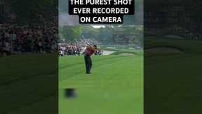 Tiger Woods hits the most pure shot ever recorded on camera