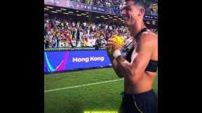 Hong Kong Crowd Goes Wild as Ronaldo Gifts His Jersey! 🔥