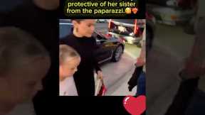 Selena Gomez is very protective of her sister from the paparazzi.❤️‍🔥🥰#selenagomez #paparazzi