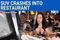Car crashes into social media