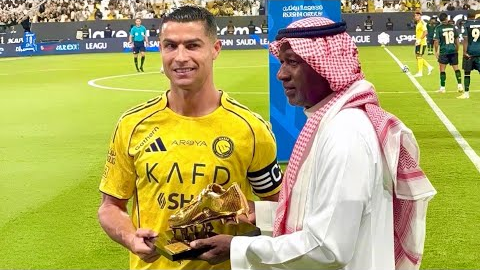Cristiano Ronaldo Receives Golden Boot Award 