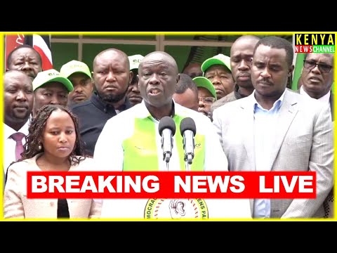 LIVE - Rigathi Gachagua Big Announcement with DCP Party Leaders ahead of By-elections