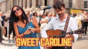 London Street Crowd Goes WILD for Couple Singing ‘Sweet Caroline' | Neil Diamond