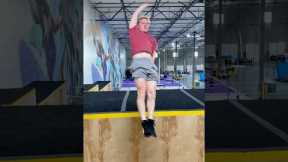 TRAMPWALL SLOW MOTION FRONTFLIP FULLTWIST Swan Dive Las Vegas Circus Center Cirque Du Soleil Fit
