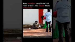 Even homeless people are also tired of these fake social media influencers #shorts