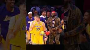 LeBron tried to steal Luka's Magic 😂❤️