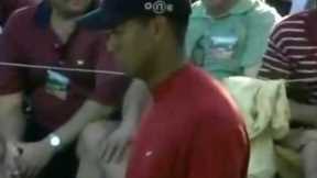 Tiger Woods hits one of the best shots of his career
