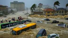 Super Typhoon Fung-wong hits Philippines: Storm surge devastates Garchitorena, Camarines sur