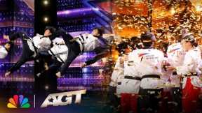 Golden Buzzer: World Taekwondo Demonstration Team Shocks the Judges | America's Got Talent