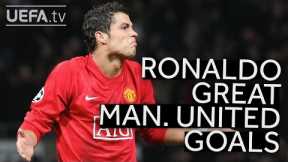 CRISTIANO RONALDO Great MAN. UNITED #UCL GOALS!