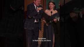 “They don’t really care.” 🤣 #SelenaGomez #Shorts #SAGAwards