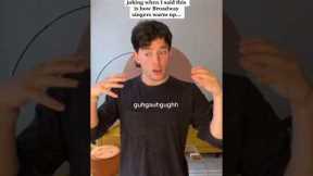how Broadway singers *actually* warm up 🫡 #theatre #singer #broadway #musical #actor