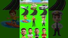 Did Neymar Messi Mbappe Ronaldo choose the wrong car? #cartoon #shorts #viral #ধাধা
