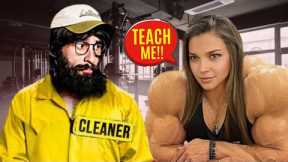 Cleaner DESTROYS bodybuilder’s Ego in 10 Seconds 😳 | Anatoly GYM PRANK