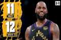LeBron James Drops Double-Double in
