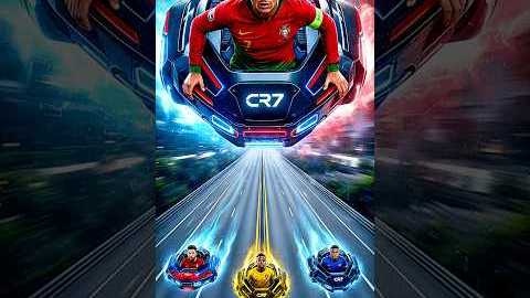 Cristiano Ronaldo Wins with Supreme CR7 Pod vs Messi, Neymar & Mbappé! Epic AI Pod Battle#football