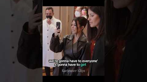 Kourtney’s Reaction to Her Wedding Dress… ICONIC! ✨👗#thekardashians #shorts #kuwtk