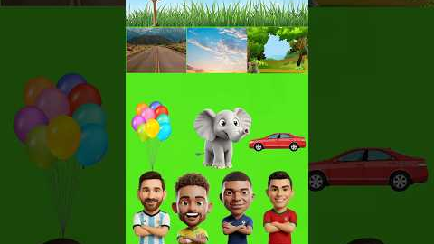 IQ TEST: Messi vs Ronaldo vs Neymar vs Mbappe #cartoon #shorts #viral #ধাধা