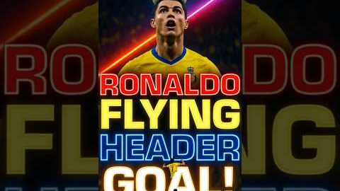 Cristiano Ronaldo INSANE Header Goal 🤯 | Al Nassr Powerful Jump & Flying Header ⚽🔥