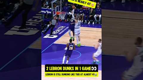 WILD LeBron POSTER at almost 41🐐