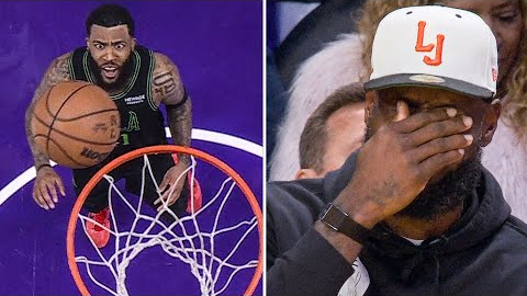 LeBron James LOSES IT After Maxi Kleber Smoked This Layup 😭