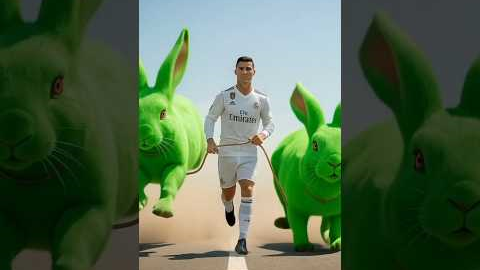 Cristiano Ronaldo with Donkey Holding “LIKE & SUBSCRIBE” 😄 | Fun Football Edit