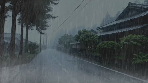 Rain Sounds For Sleeping 99% | Heavy Rain & Thunderstorm for Deep Sleep and Stress Relief at Night