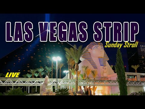 🫶🏼☕️Las Vegas Live Sunday Strip Stroll #Live #walking #relaxing #lasvegasstrip