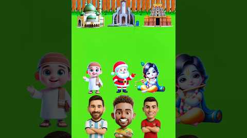 Did Messi Neymar Ronaldo choose the wrong Home? #cartoon #shorts #viral #ধাধা