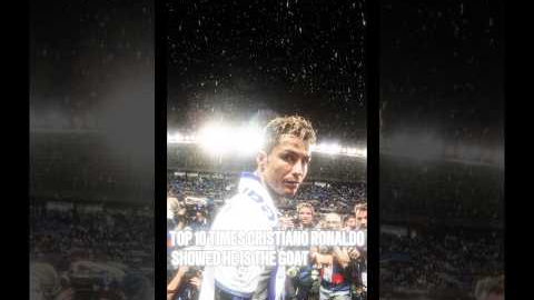 TOP 10 TIMES RONALDO SHOWED HE IS THE GOAT 🐐  #viralvideo #football #edit #ytshorts #ronaldo